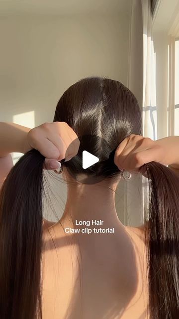 GODESS | Shop Claw Clips | Hair Accessories on Instagram: "Easy and secure way to wear your hair clip!   Follow @godess.ca  . . . . . . . #hairtutorial #hairstyles #longhair #longhairstyles" How To Do Claw Clip Hairstyle, Long Hair In Claw Clip, Alligator Clip Hairstyles, Cute Hairstyles With Clips, Messy Claw Clip Hairstyles, Hair Claw Hairstyles, Long Hair Claw Clip Hairstyles, Hairstyles With Claw Clips, Clip Hairstyles Long Hair