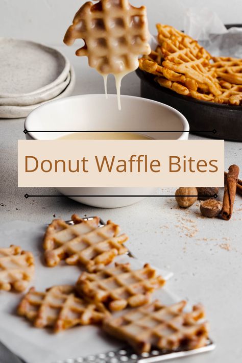 When you love donuts, but you can’t go past a good waffle, then my Donut Waffle Bites are the thing for you! Dust them with cinnamon sugar or dip them in a delicious vanilla bean glaze…totally up to you! #donuts #waffles #donutwaffles #cinnamondonuts #vanillaglaze #brunchideas Donut Waffle Recipe, Waffle Pops Ideas, Waffle Donut Recipe, Donut Waffle, Donut Waffles, Coffee Truck Ideas, Waffle Bites, Waffle Donuts, Sweet Waffles