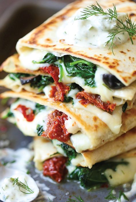 Greek Quesadillas, Mediterranean Diet Food List, Mediterranean Recipes Healthy, Mediterranean Diet Recipes Dinners, Med Diet, Easy Mediterranean Diet, Mediterranean Diet Meal Plan, Easy Mediterranean Diet Recipes, Mediterranean Meals