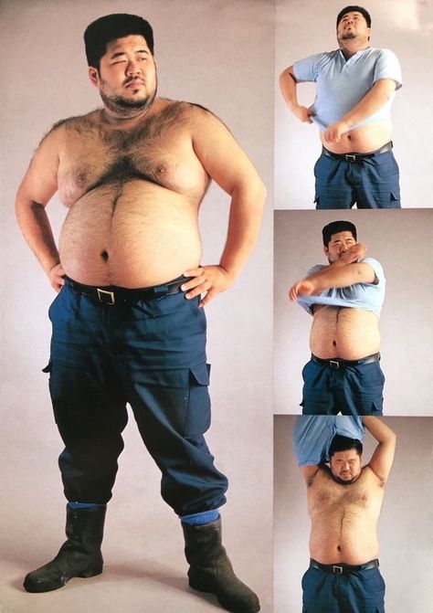 Larger Body Type Reference, Big Man Pose Reference, Body Type Men Drawing, Large Man Drawing Reference, Fat Character Reference, Fat Reaction Pic, Large Male Body Reference, Plus Sized Male Art References, Burly Man Reference