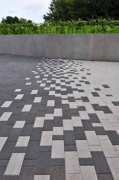 Perfecting Paving Patterns Plaza Paving Design, Landscape Paving, Paver Patterns, Pavement Design, Paving Pattern, Paver Blocks, Paving Ideas, Paver Designs, Paving Design