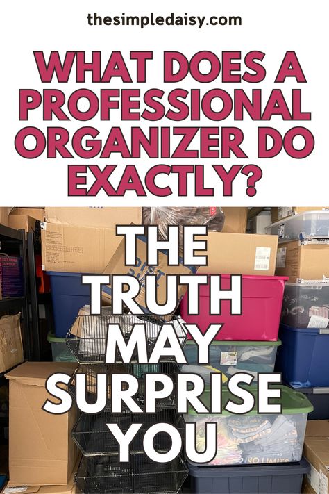 There are some misconceptions about what a professional organizer does when working in the field. I discovered the following truths in my journey as a professional organizer. Some of these truths may surprise you. Learn all about what a professional organizer does daily to see if you can benefit from hiring one. Or perhaps you are thinking about becoming a professional organizer. This post might help you decide if this is a good career choice for you. Professional Organizer Tips, Professional Home Organizer, Seasonal Clothing Storage, Organise Home, Professional Organizing Tips, Professional Organizer Business, Organizer Business, Cleaning Kids Room, Tips For Decluttering