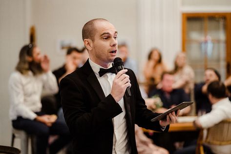 What&#39;s The Role Of A Wedding Mc?we&#39;ve Included All The Common Questions About A Wedding Mc Below. You May Be Thinking To Ask A Friend To Be A Mc Wedding Ideas Funny, Wedding Agenda, Wedding Mc, Funny Speeches, Wedding Day Schedule, Common Questions, Galaxy Art, Budget Wedding, Friend Wedding