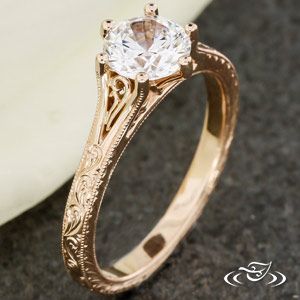 Rose Gold Filigree Engagement Ring Engagement Rings Green, Antique Style Engagement Rings, Rings Green, Green Lake Jewelry, Antique Engagement Rings Vintage, Design Your Own Ring, Cute Engagement Rings, Vintage Style Engagement Rings, Filigree Engagement Ring