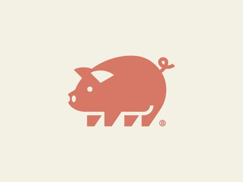 Pig Logo Food, Flying Pig Logo, Pig Logo, Bridal Logo, Peacock Logo, Logo Design Negative Space, Grill Logo, Conference Logo, 6 Logo