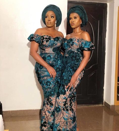 AsoEbiBella.com presents – The Latest Aso Ebi Styles -Vol. 300 | BellaNaija Aso Ebi Lace Styles, Turkey Dress, Aso Ebi Lace, Fitted Party Dress, Latest Aso Ebi Styles, Long Length Dresses, Sequin Evening Gowns, Gaun Fashion, Lace Dress Styles