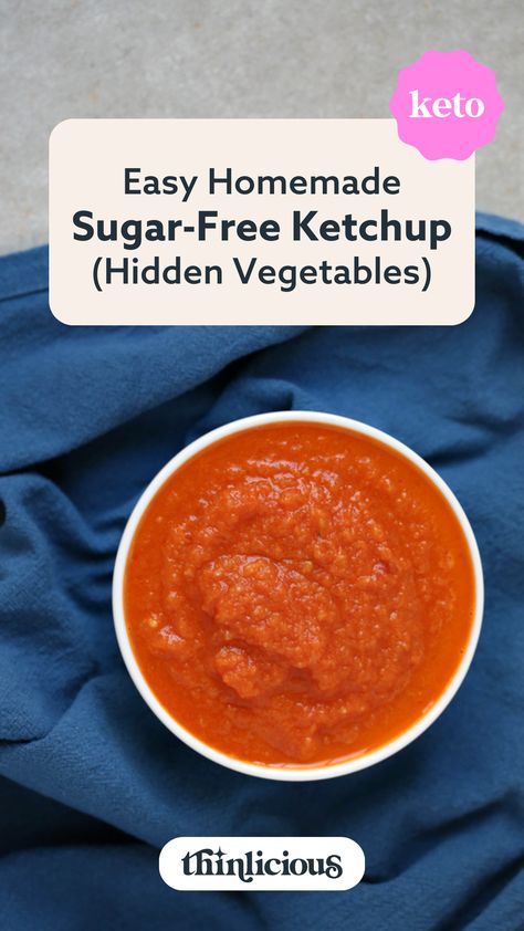 Homemade ketchup with hidden vegetables is the basic recipe to which you can add your favourite spices and vinegars. I like to add a little chilli.