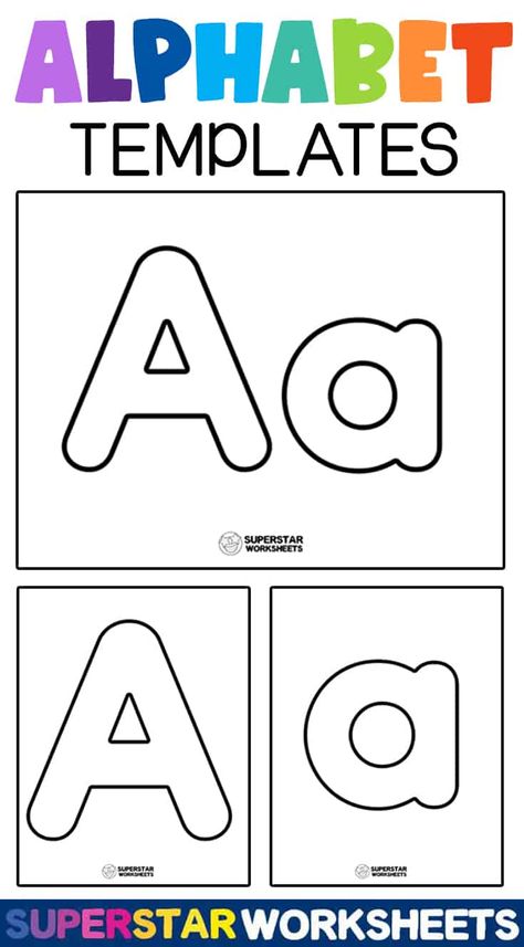 Free Printable Alphabet Templates Upper And Lowercase Letters Free Printable, Letters For Kindergarten Free Printable, Abc Cards Printable Free, Abc Diy Learning, Alphabet Letter Printables Free, Abc Letter Crafts, Alphabet Sorting Free Printable, Abc Teaching Ideas, Daycare Free Printables