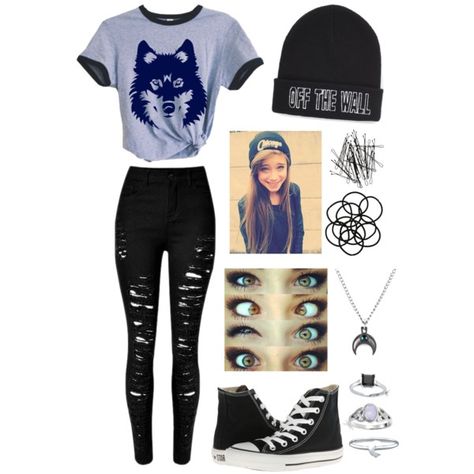 CΔSUΔL by squidney12 on Polyvore featuring polyvore, fashion, style, Converse, Bling Jewelry, BERRICLE, Vans, H&M, Monki and clothing Punk Rock Outfits For Women, Rock Outfits For Women, Cute Emo Outfits, Punk Rock Outfits, Scene Outfits, Rock Outfits, Punk Outfits, Tween Outfits, Teenager Outfits