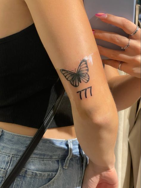 777 Tattoo Butterfly, Butterfly 777 Tattoo, 222 Tattoo Butterfly, Butterfly With Angel Number Tattoo, 777 Butterfly Tattoo, 111 Butterfly Tattoo, Butterfly Angel Number Tattoo, Number Butterfly Tattoo, Angel Number Butterfly