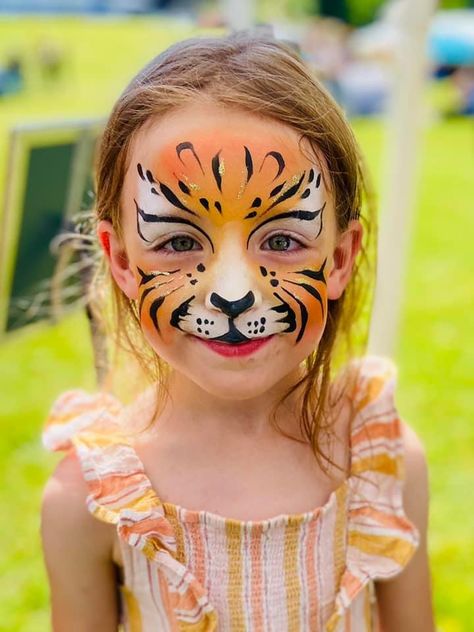 Easy Face Paint For Kids, Quick Face Paint, Face Paint Kids Easy, Jaguar Face Paint, Creative Face Paint, Face Paint Animals, Animal Face Paint Ideas For Kids, Face Painting Ideas For Boys, Face Painting Adults