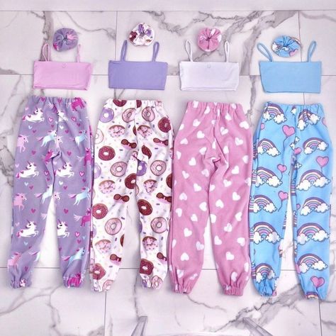 Seraphina Collection, Sleeping Outfits, Unicorn Fashion, Pyjama Party, Cute Sleepwear, Cute Lazy Outfits, Kawaii Fashion Outfits, Lazy Outfits, Tween Outfits