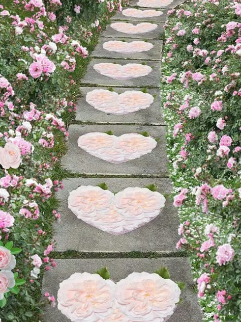 Lovecore Aesthetic, Fairy Aesthetic, Pink Garden, Pink Houses, Everything Pink, Dream House Decor, Nature Aesthetic, Dream Garden, House Inspo