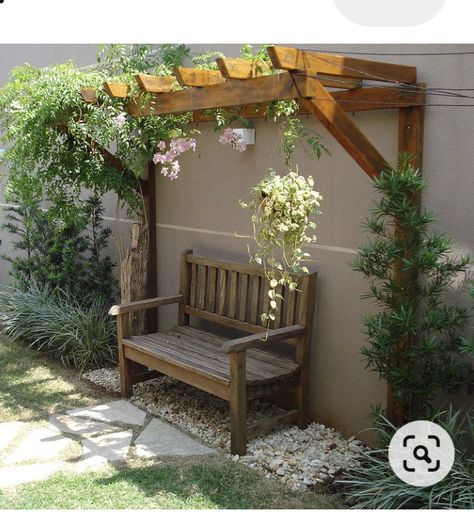 Sit In Garden Ideas, Back Gardens Ideas, Small Patio Garden, Patio Shade, Outdoor Gardens Design, Garden Yard Ideas, Outdoor Decor Backyard, Yard Design, Camping Ideas