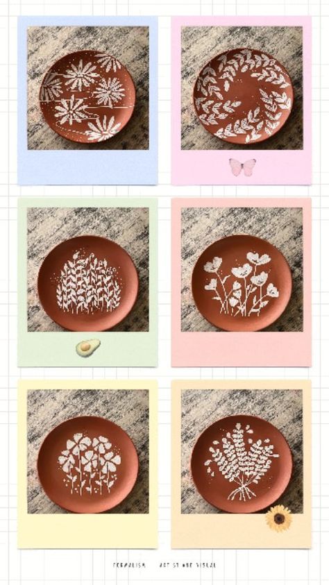 Terracotta Plates Painting, Wall Plates Decor Diy, Terracotta Plate Painting, Diy Wall Plates, Clay Plate Painting Ideas, Indian Decor Diy, Terracotta Diy, Terracotta Plates, Ceramic Plates Art