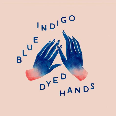 Indigo Child Aesthetic, Indigo Core, Heritage Illustration, Indigo Artwork, Revolution Art, Dyed Denim, Illustration Lettering, Indigo Children, Illustration Work