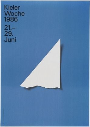 Kieler Woche 1986 International Typographic Style, Best Posters, Paper Boat, Poster Design Inspiration, Brochure Cover, Type Posters, Design Posters, Image Photography, Cool Posters