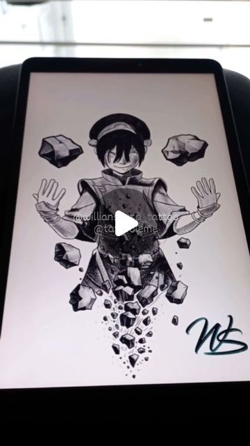 Toph Avatar Drawing, Toph Avatar Tattoo, Toph Avatar, Avatar Drawing, Avatar Tattoo, Toph Beifong, Earth Tattoo, Anime Avatar, Tattoos Ideas