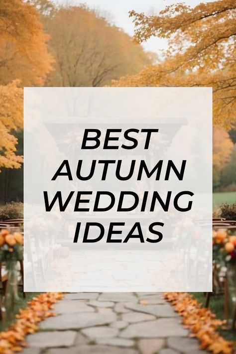 Get ready to fall in love with these cozy and chic autumn wedding ideas! Imagine a rustic outdoor ceremony surrounded by colorful fall leaves. Think about a warm and inviting reception filled with candlelight and elegant autumn décor. Whether it's your big day or you're helping a friend plan, these tips will spark your creativity. Explore decorations, themes, and more to make your fall wedding unforgettable. Save this pin for amazing autumn inspiration! Don't forget to follow for more fun wedding ideas. Rustic Outdoor Ceremony, Autumn Wedding Ideas, Fun Wedding Ideas, Hashtag Ideas, 45th Wedding Anniversary, Wedding Reception Food, Chic Autumn, Outdoor Fall Wedding, Wedding Hashtag