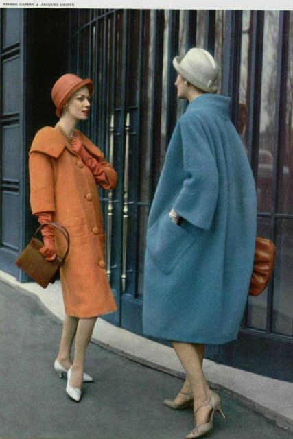 Fashion 60s, 50's Fashion, Mode Prints, 1950 Fashion, Fifties Fashion, 20th Century Fashion, Fashion 1950s, Moda Chic, Vintage Coats