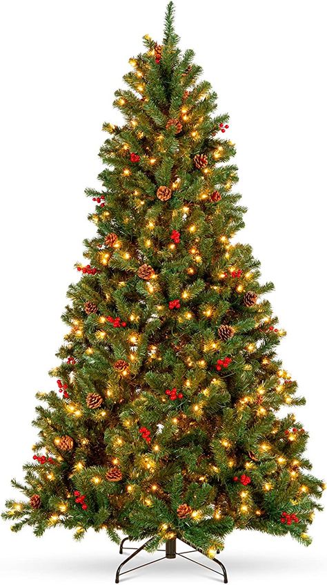 Best Choice Products 6ft Pre-Lit Pre-Decorated Spruce Hinged Artificial Christmas Tree w/ 798 Tips, 29 Pinecones, 29 Berries, 250 Lights, Metal Base Pre Decorated Christmas Tree, Christmas Decor Shop, Random Stuff To Buy, Rustic Living Rooms, Rustic Decorating Ideas, Merry Christmas Decor, Bedroom Ideas Modern, Farmhouse Bedroom Ideas, Have A Merry Christmas