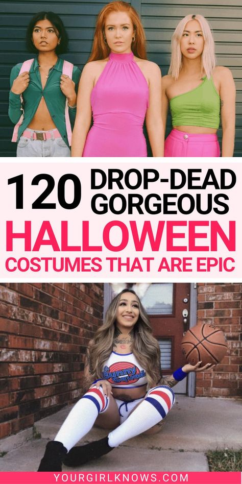 Looking for a unique costume this year? Check out these 120+ ideas that will make you stand out from the crowd. Whether you're looking for something funny, scary or sexy, we've got you covered. So get creative and have some fun this Halloween! Homemade Customes Halloween Woman, Cute Halloween Ideas Costumes Women, Womens Group Halloween Costume, Unusual Halloween Costumes For Women, Cute Work Halloween Costumes For Women, Unique Women Costumes, Winning Halloween Costumes For Women, Young Adult Halloween Costumes, Diy Womens Halloween Costumes Creative