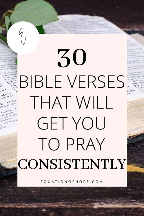 Do you talk to God every day? Do you need motivation to pray consistently? If you want to know why prayer is important, you can find the answer in scripture. I have created a list of 30 powerful bible verses about prayer that will teach you the importance of praying. Click here to start reading 30 bible verses that will get you to pray consistently. #prayerlife #powerinprayer #prayerworks #christianlife #christiancommunity #bibleverses Pray The Scriptures, Powerful Scriptures Faith, Praying Bible Verses, Prayer Bible Verses Scriptures, Praying Scripture Powerful Prayers, Prayers With Scripture, Where To Look In The Bible When You, Bible Must Haves, Themes For Prayer Bible