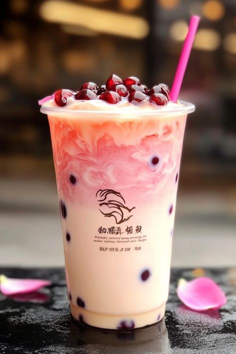 Read this guide and learn how to make rosehip milk tea and why it's the hip drink of the moment at boba tea shops around the world. Bobo Tea, Milk Tea Recipe, Healthy Teas Recipes, Boba Tea Recipe, Bubble Fruit, Boba Shop, Bubble Tea Recipe, Milk Tea Recipes, Boba Milk Tea