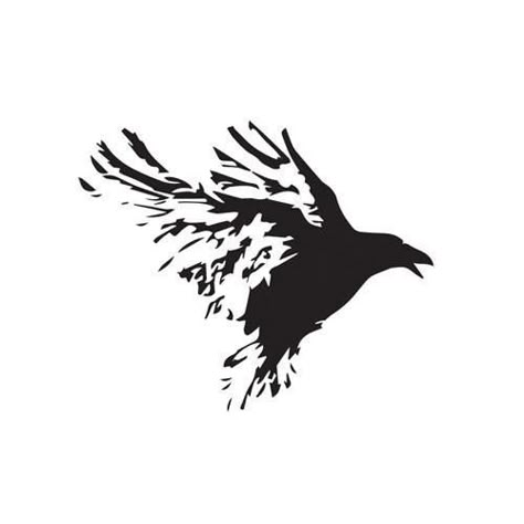 Simple Tattoo With Meaning, Crow Tattoos, Inside Of Arm Tattoo, Rabe Tattoo, Crow Tattoo Design, Vogel Silhouette, Father Daughter Tattoos, Spartan Tattoo, Rune Tattoo