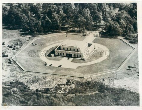 1965 Press Photo Aerial Fort Knox Gold Depository 1960s Kentucky | #3834435159 Fort Knox Gold, Fort Knox, Press Photo, Kentucky Derby, Music Festival, Kentucky, Fort, 1960s, Gold