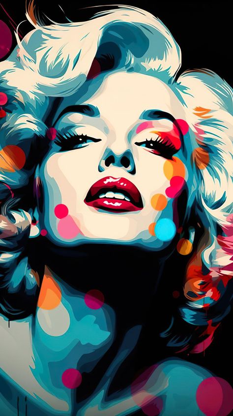 Marilyn Monroe Pop art Wallpaper Marilyn Monroe Fan Art, Marilyn Monroe Wall Art, Pop Art Marilyn, Images Pop Art, Marilyn Monroe Pop Art, Marilyn Monroe Artwork, Pop Art Images, Marilyn Monroe Art, Pop Art Illustration