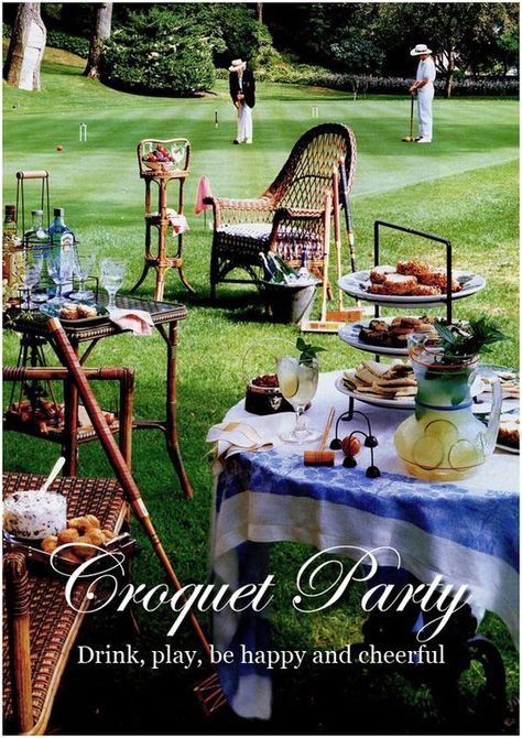 Take a stroll back to more genteel times with an elegant croquet-themed birthday party!  #birthdayparty #partyideas #party #75thBirthdayIdeas.com Croquet Party, Derby Party Ideas, Expressions Photography, Adult Party Themes, Outdoors Birthday Party, Lawn Party, Outdoor Birthday, Kentucky Derby Party, Summer Afternoon