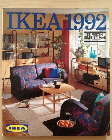 Instagram photo by Every Other Thursday • May 9, 2020 at 8:12 AM 90s Aesthetic Interior Design, Ikea 90s Catalog, 90s American House Interior, 90s Ikea Catalogue, 1990 Interior Design, Ikea 90s, 90s House Interior, 90s Living Room Aesthetic, 90s Decor Interior Design