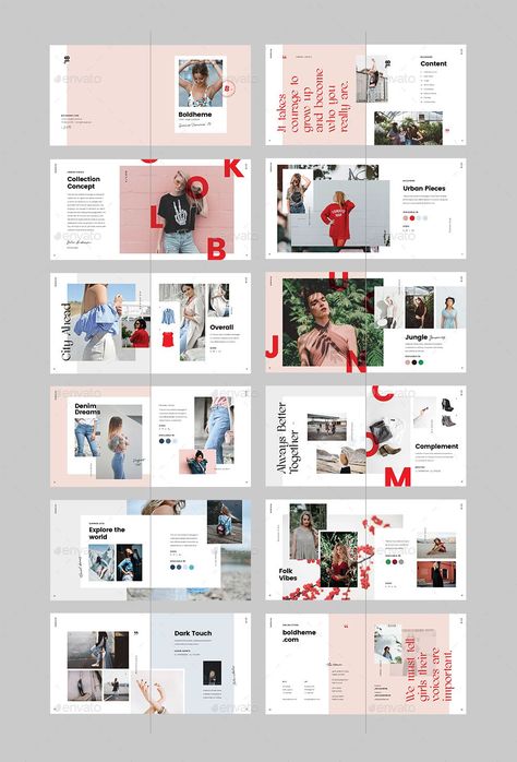 Boldheme / Modern Lookbook & Catalog Apparel Catalog Design, Clothing Catalog Design Layout, Shoe Catalog Design Layout, Fashion Catalogue Layout, Merch Catalogue Design, Fashion Brand Catalogue Layout, Catalog Design Layout, Catalogue Layout, Lookbook Design