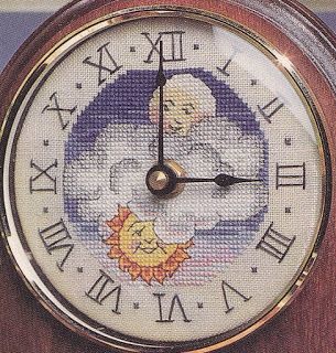 Clock Cross Stitch, Altered Clocks, Cross Stitch Clock, Stitch Clock, Friends Embroidery, How To Tell Time, Embroidery Punch Needle, Cat Cross Stitches, Small Clock