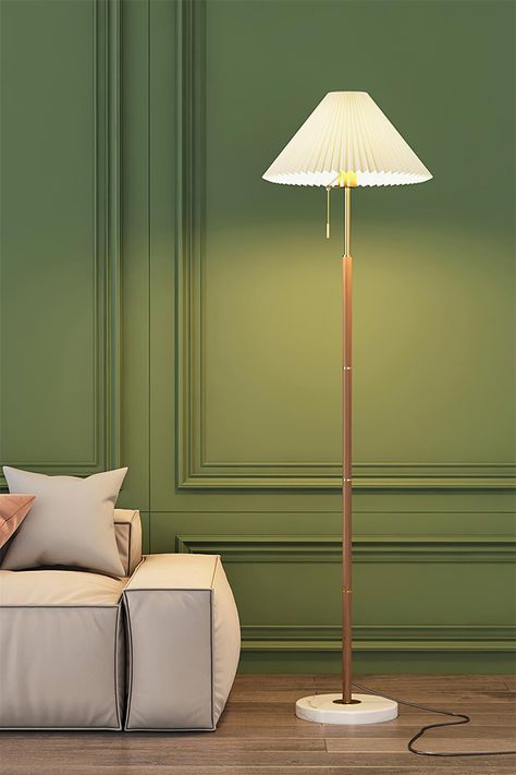 The base is made of Marble with small metal details which divides the base. This floor lamp provides a great light and gives a cozy retro feeling. This lamp would make an impressive addition to any modern environment. Floor Lamp Styles, Cozy Reading Corners, White Floor Lamp, Stylish Living Room, Mode Design, Luminaire Design, Marble Colors, Standing Lamp, Light Bulb Types