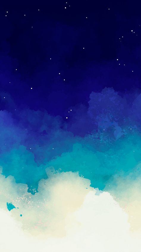 Blue watercolor starry sky background | Free Vector #Freepik #freevector Starry Sky Watercolor, Sky Background Drawing, Watercolor Night Sky, Abstract Star, 타이포그래피 포스터 디자인, Background Drawing, Galaxy Painting, Sky Background, Apple Watch Wallpaper