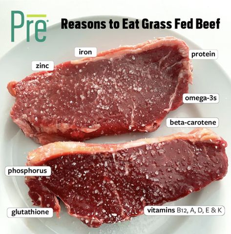 Grass Fed Beef Benefits, Rib Steak Recipe, Ancestral Living, Beef Rib Steak, Healthy Protein Drinks, Beef Sirloin Steak, Sirloin Steak Recipe, Iron Sources, Sirloin Steak Recipes