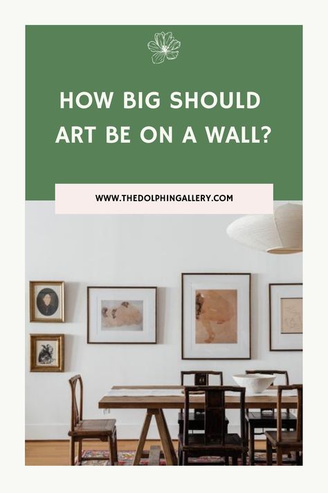 Art placement is crucial; discover how to choose the perfect size for your walls and elevate your decor style! Large Dining Room Artwork, Art Placement On Walls, Picture Wall Layout, Gallery Wall Sizes, Dining Room Artwork, Art Placement, Pick Art, Creative Wall Art, Large Wall Space