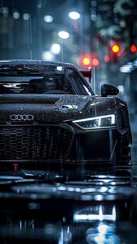 Car In Rain Wallpaper, Dark Car Wallpaper, Audi Car Wallpaper, Audi R8 Wallpapers, Audi Cars Wallpapers, Audi R8 Sport, R8 Wallpaper, Auto Wallpaper, Black Car Wallpaper