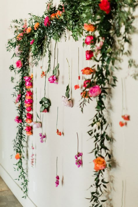 Pretty Photo Backdrop, Floral Photo Booth Ideas, Spring Photo Booth Backdrop, Flower And Greenery Backdrop, Petals And Prosecco Photo Backdrop, Print Table Cloth Wedding, Floral Decorations Party Photo Backdrops, Wildflower Curtain Backdrop, Floral Shower Decor