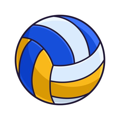 Volleyball ball vector illustration Ball For Volleyball, A Volleyball Ball, Volleyball Aesthetic Drawing, Volleyball Ball Logo, Volleyball Drawing Easy, Haikyuu Volleyball Ball, Volleyball Ball Drawing, Volly Bal, Volleyball Drawings