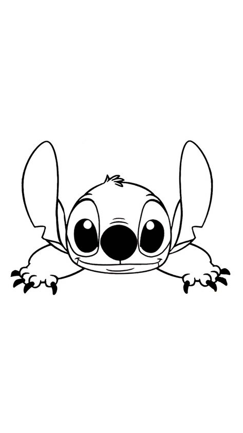 Stitch Clipart Black And White, Stitch Drawing Outline, Stitch Outline Svg, Stitch Drawings Easy, Easy Tattoos To Draw For Beginners, Stitch Outline Tattoo, Animal Outline Drawing, Stitch Drawing Easy, Stitch Svg Free