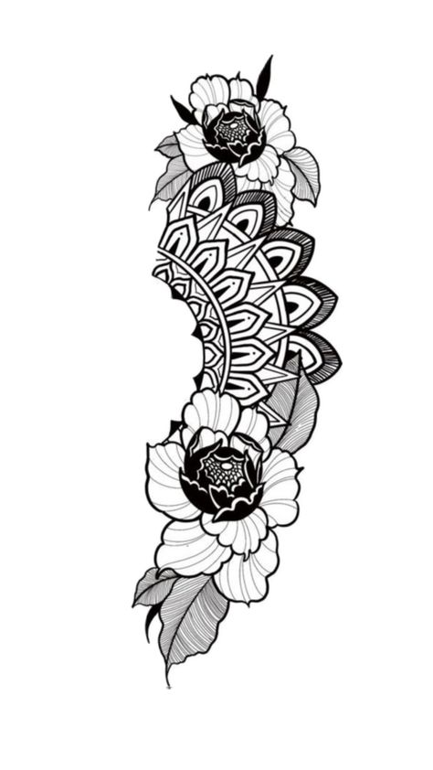 Tato Side Shin Tattoo, Head Tattoo Hair, Koi Fish Drawing Tattoo, Black Band Tattoo, Mandala Tattoo Men, Tato Mandala, Simple Heart Tattoos, Atlas Tattoo, Floral Mandala Tattoo