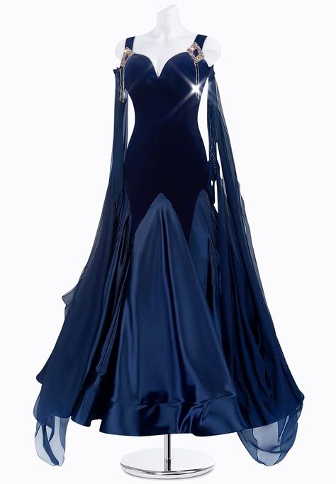 Ballroom/Smooth Dresses for Dance Competition - DanceShopper Ballroom Dress Competition, Ballroom Prom Dresses, Standard Ballroom Dresses, American Smooth Dress, Dresses For Dance, Ballroom Dancing Dress, Ballroom Dance Dresses Standard, Smooth Ballroom Dress, Musical Characters