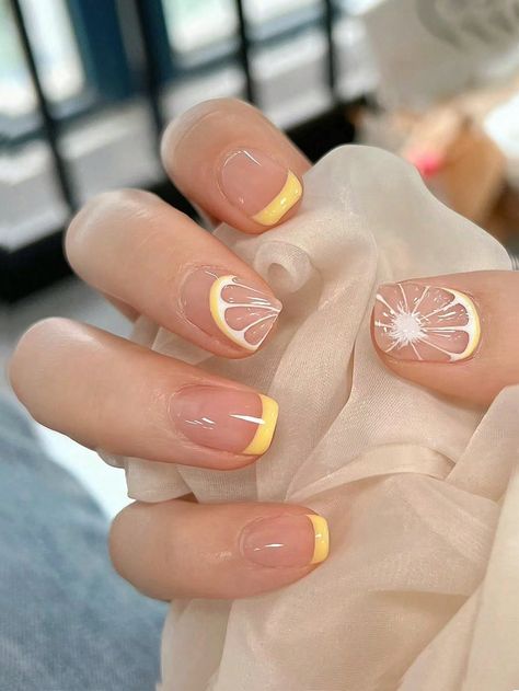 Gel Polish Short Nails, Nail Design Yellow, Short Nails Green, Light Brown Nails, Nails Light Brown, Summer Nails 2024, Short Fake Nails, May Nails, Nagel Tips