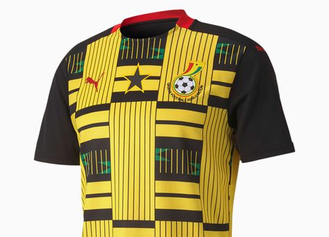 Nigerian Jersey, Cameroon Jersey, Nigeria Football Kit, Ghana Jersey 2022, Yellow Soccer Jersey, Puma Logo, Everton Fc, Yellow Shorts, Football Kits