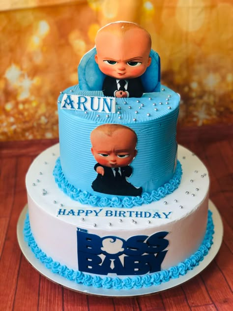 Birthday Cake For My Son, Big Boss Cake Birthday, First Bday Cake, Baby Cake Design, Baby Boy Birthday Cake, Baby First Birthday Cake, Boss Birthday, Baby Birthday Decorations