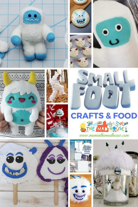 Have you seen Smallfoot yet? Well if not you are in for a treat and I think that this season will be all about Yeti, Abominable Snowmen or Smallfoot. But there is no need to go searching the internet for Smallfoot Crafts and p[arty ideas as we have done that for you! Yeti Party Ideas, Yeti Crafts For Kids, Abominable Snowman Craft, Yeti Crafts, Yeti Craft, Diy Bigfoot, Yeti Birthday, Yeti Party, Yeti Snowman