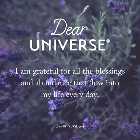 Thankful To The Universe, I Am Blessed Quotes Gratitude, Abundance Quotes Gratitude, Gratitude To Universe, Universe Affirmations Gratitude, Abundance Affirmations Gratitude, Spiritual Quotes Universe Positivity, Thank You Universe Gratitude, Dear Universe Quotes